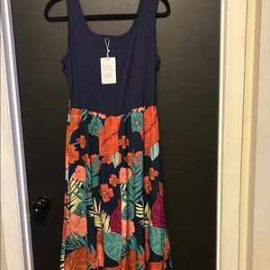 Floral Navy Jumpsuit